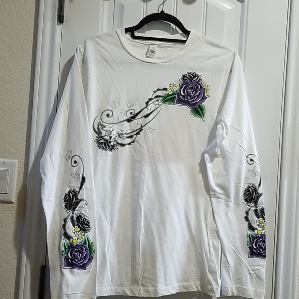 Just Leather Long sleeve T-shirt  sz. XL